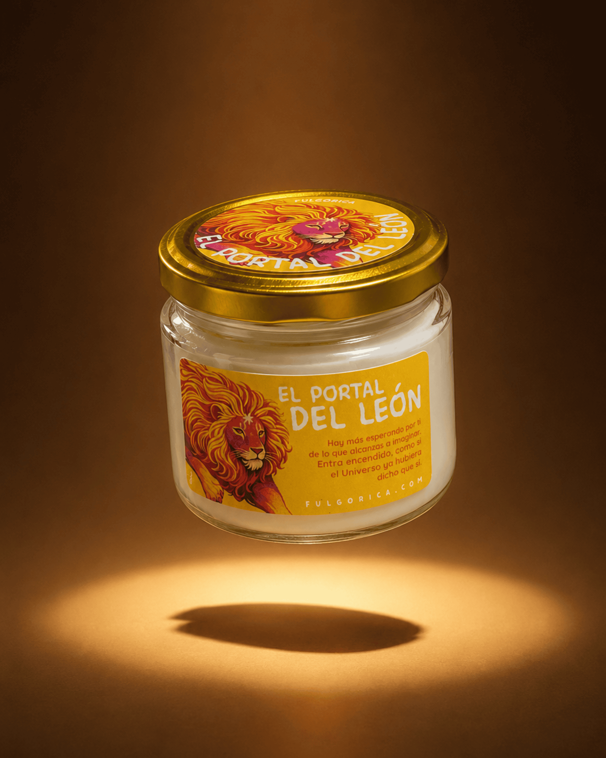 Vela Portal del León – Cuero y Cardamomo, 240 g
