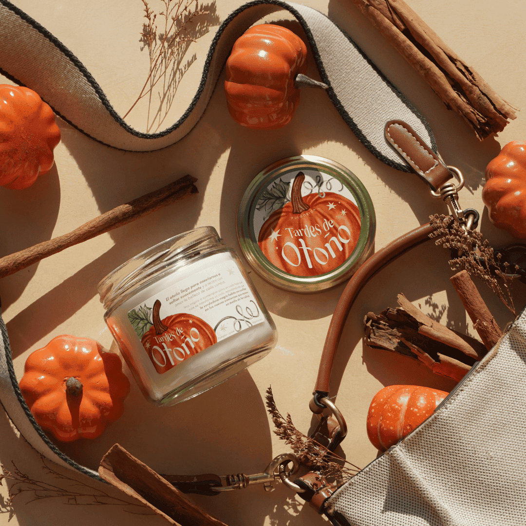 Vela aromática de soya “Tardes de Otoño” – Pumpkin Spice 240 g