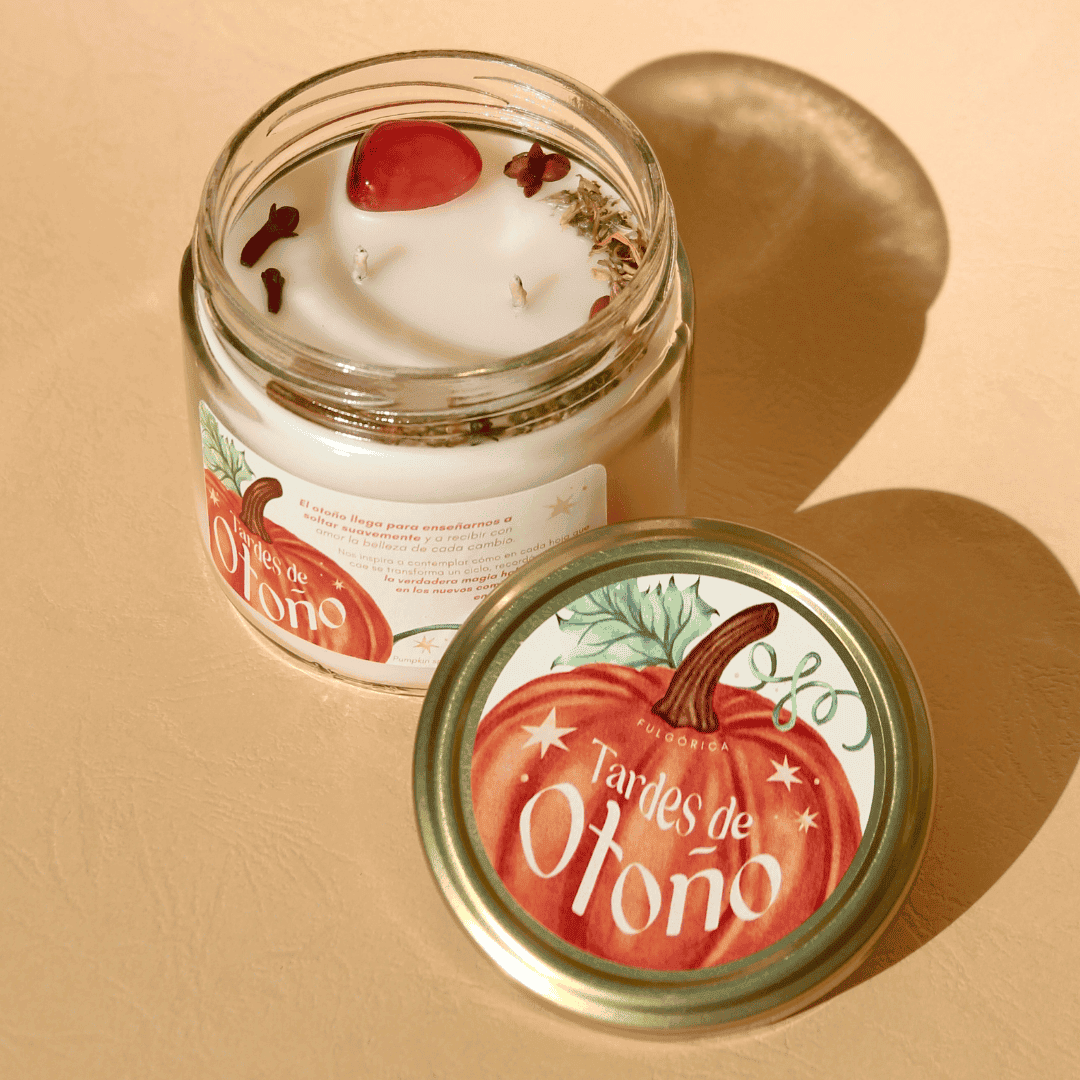 Vela aromática de soya “Tardes de Otoño” – Pumpkin Spice 240 g
