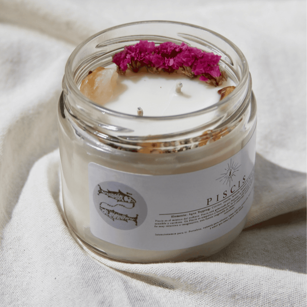 Vela aromática de soya Piscis 240 g