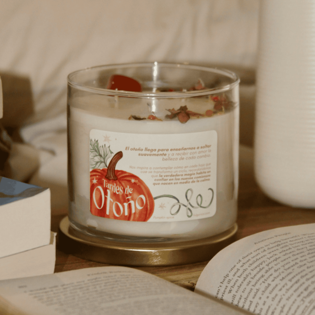 Vela HOME aromática de soya “Tardes de Otoño” – Pumpkin Spice 411 g (Copia)