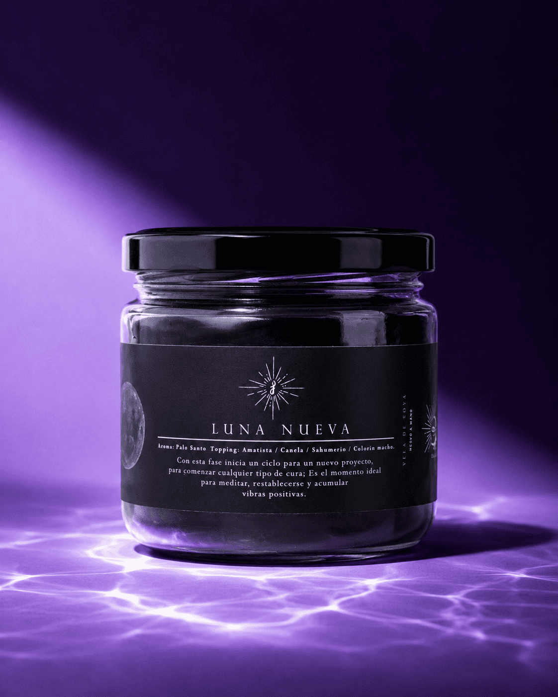 Vela de soya Luna Nueva aroma a Palo Santo 240 g