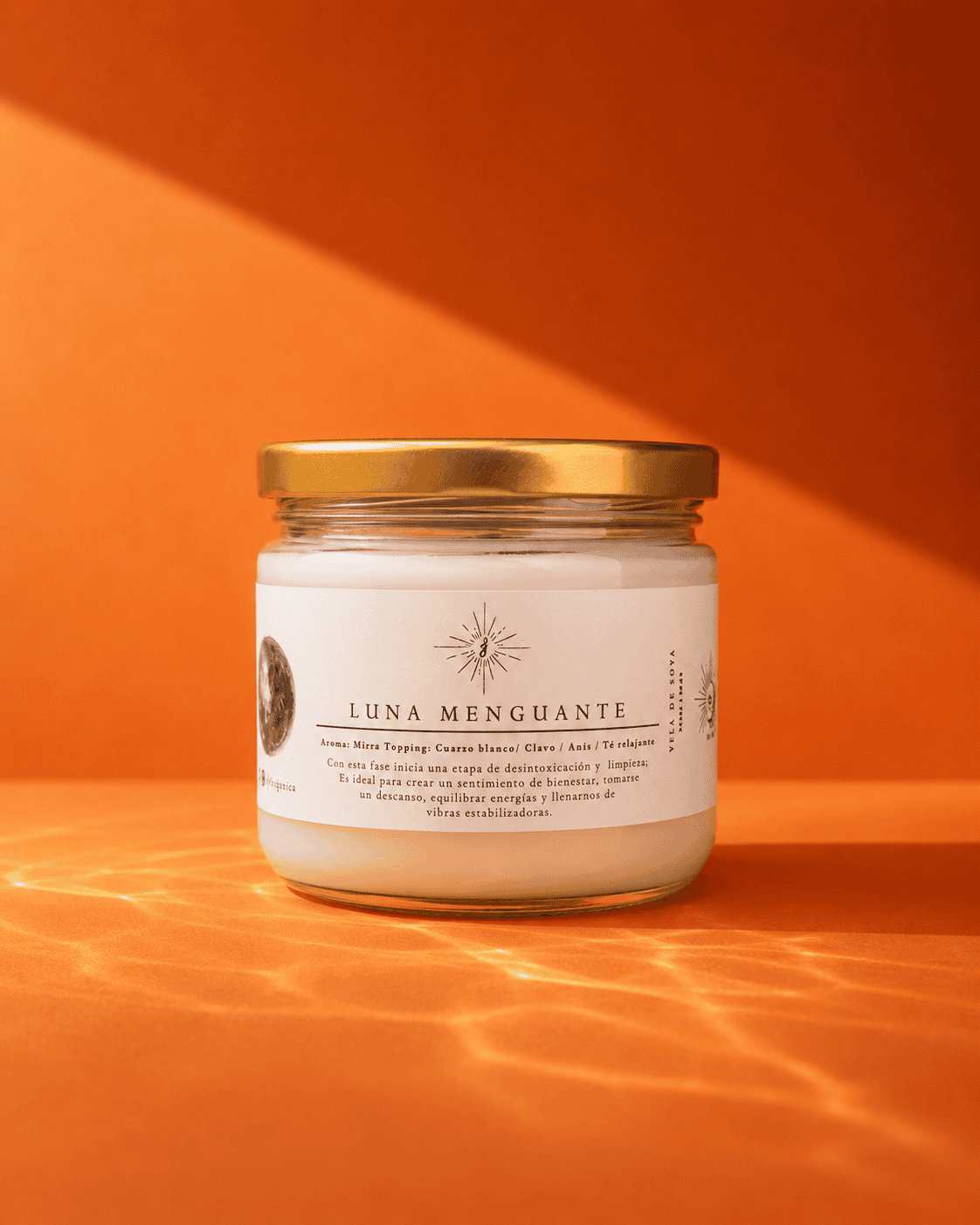 Vela de soya Luna Menguante aroma a mirra y sándalo 240 g