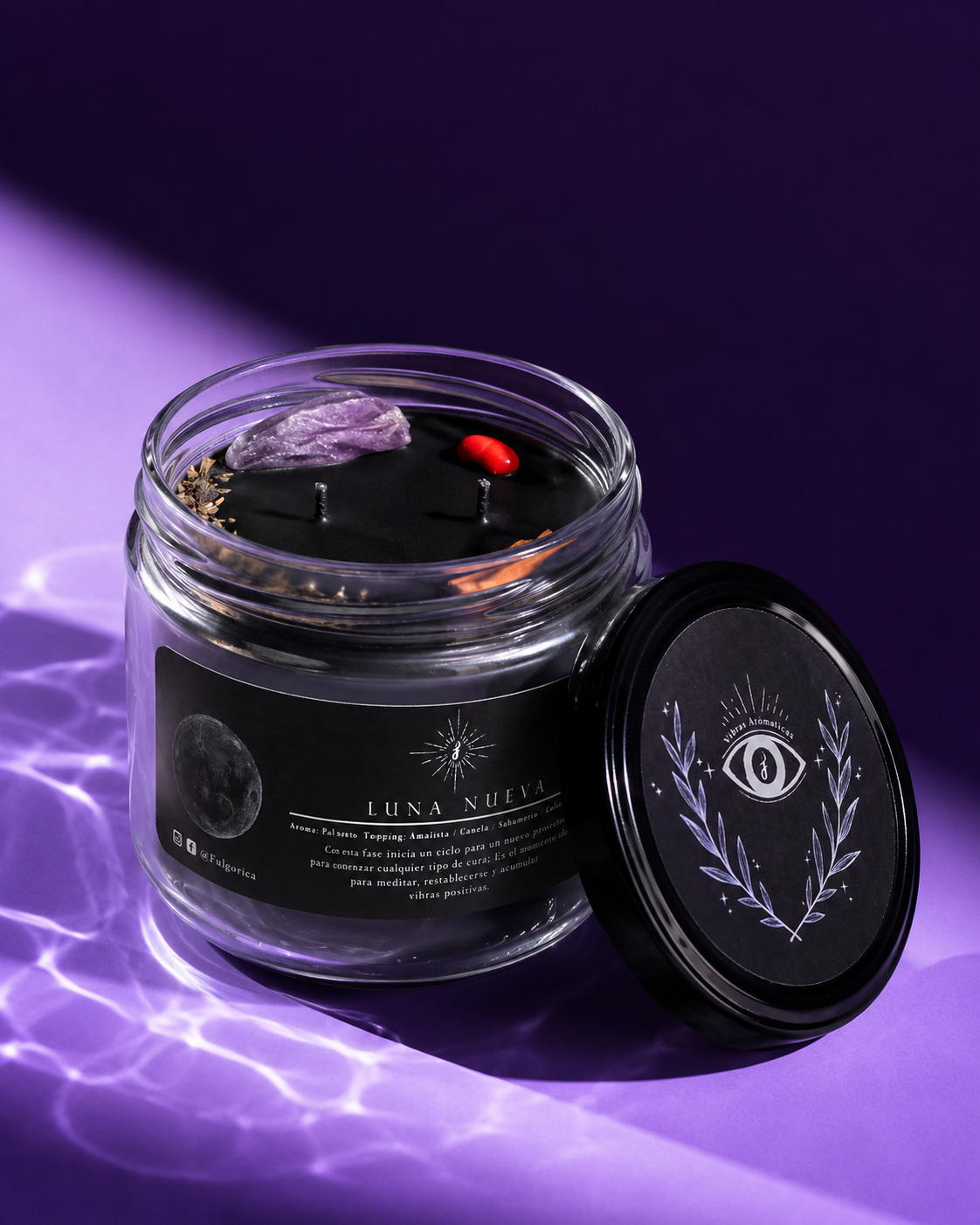 Vela de soya Luna Nueva aroma a Palo Santo 240 g