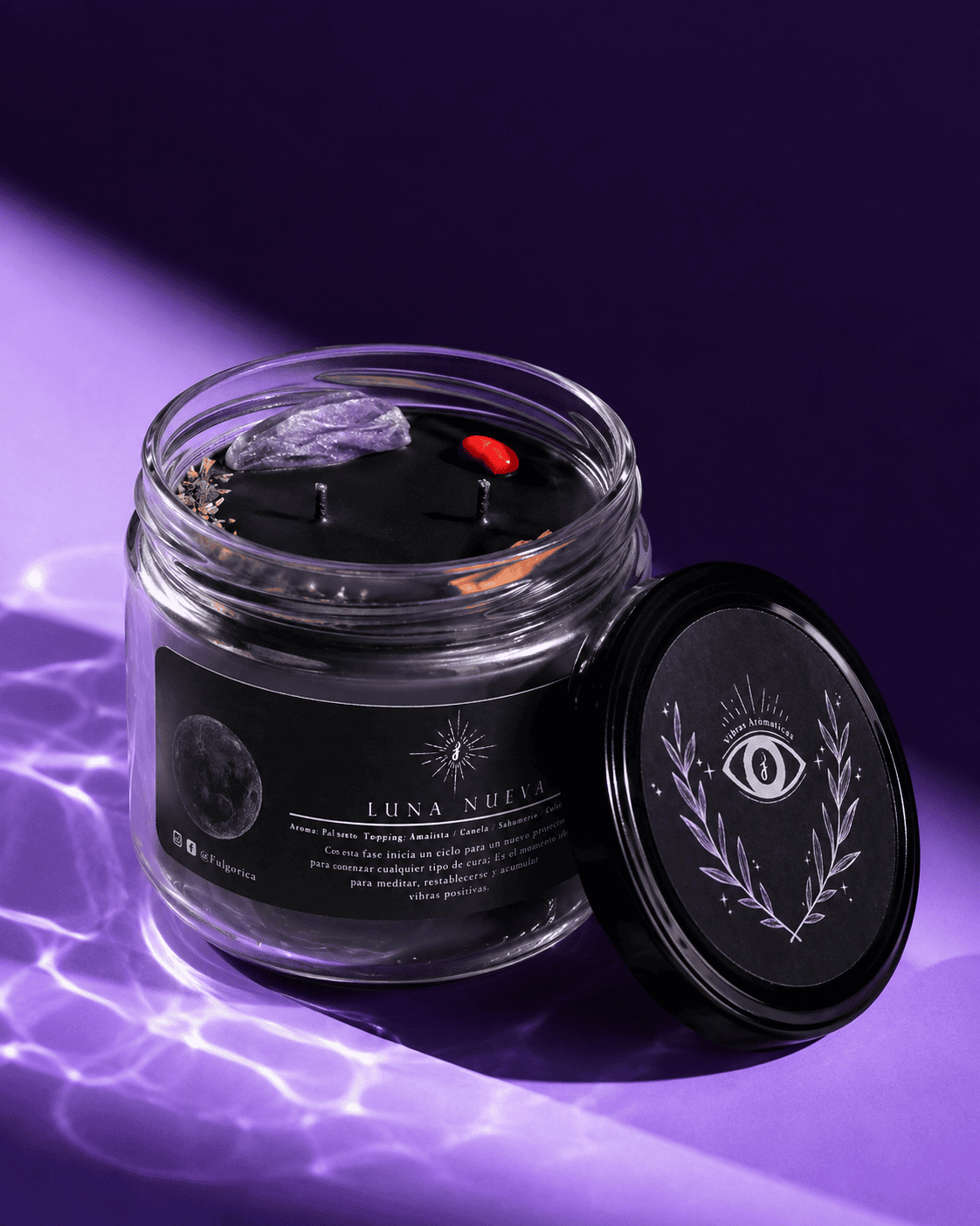 Vela de soya Luna Nueva aroma a Palo Santo 240 g