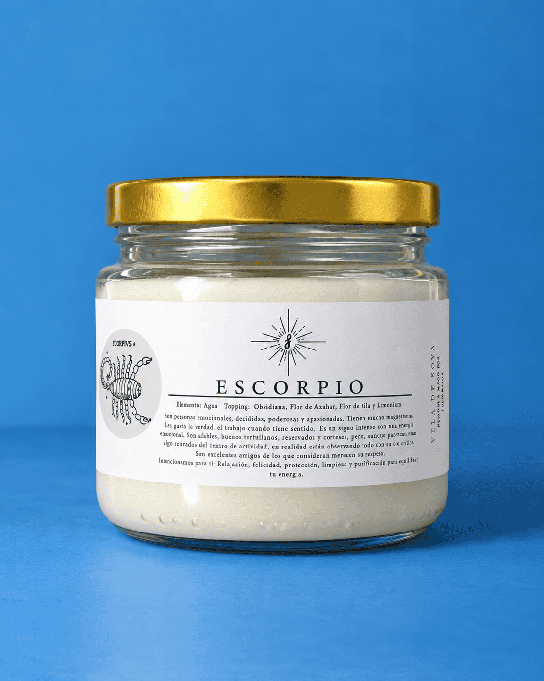 Vela Zodiacal Escorpio de Soya 240 g