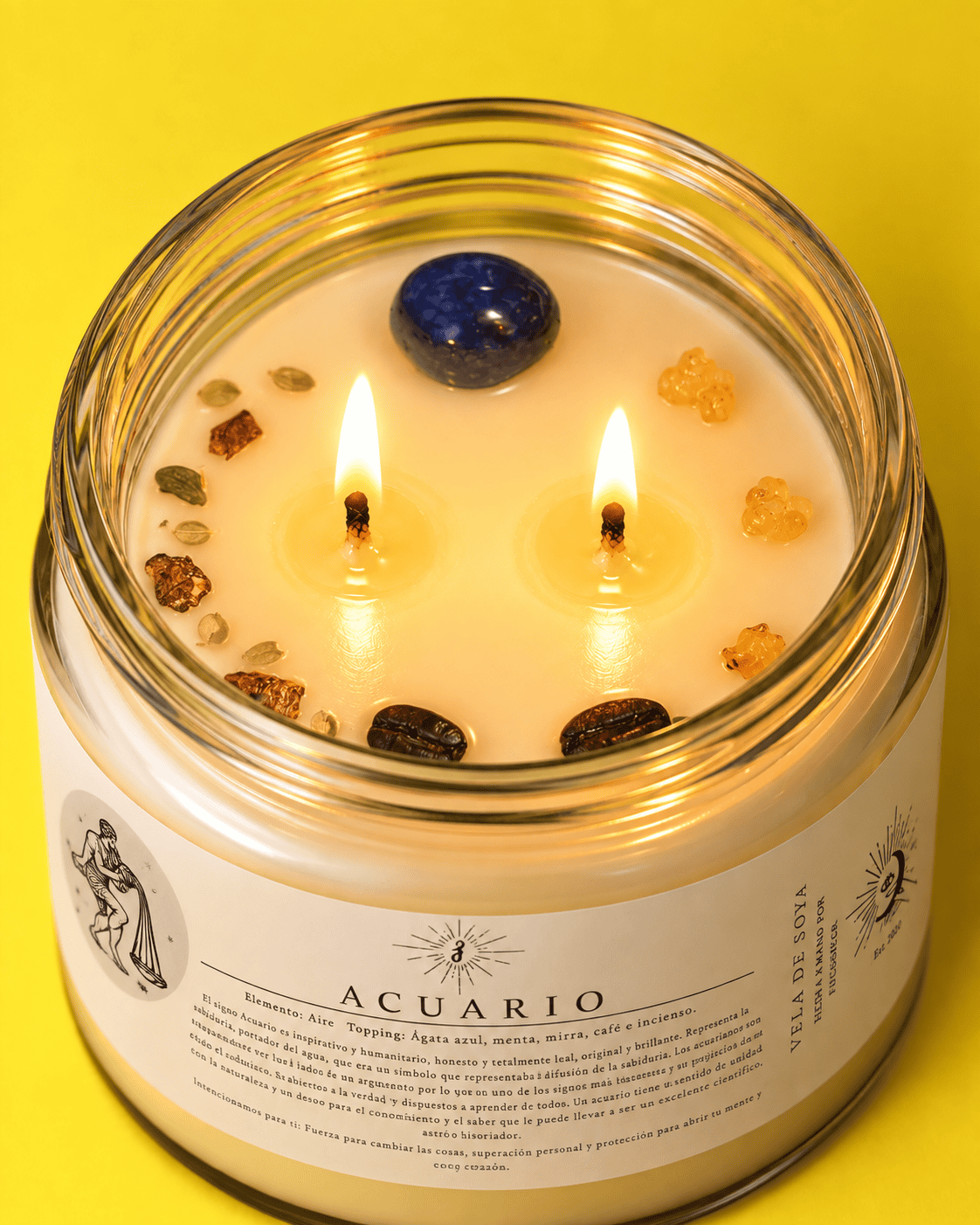 Vela Zodiacal Acuario 240 g