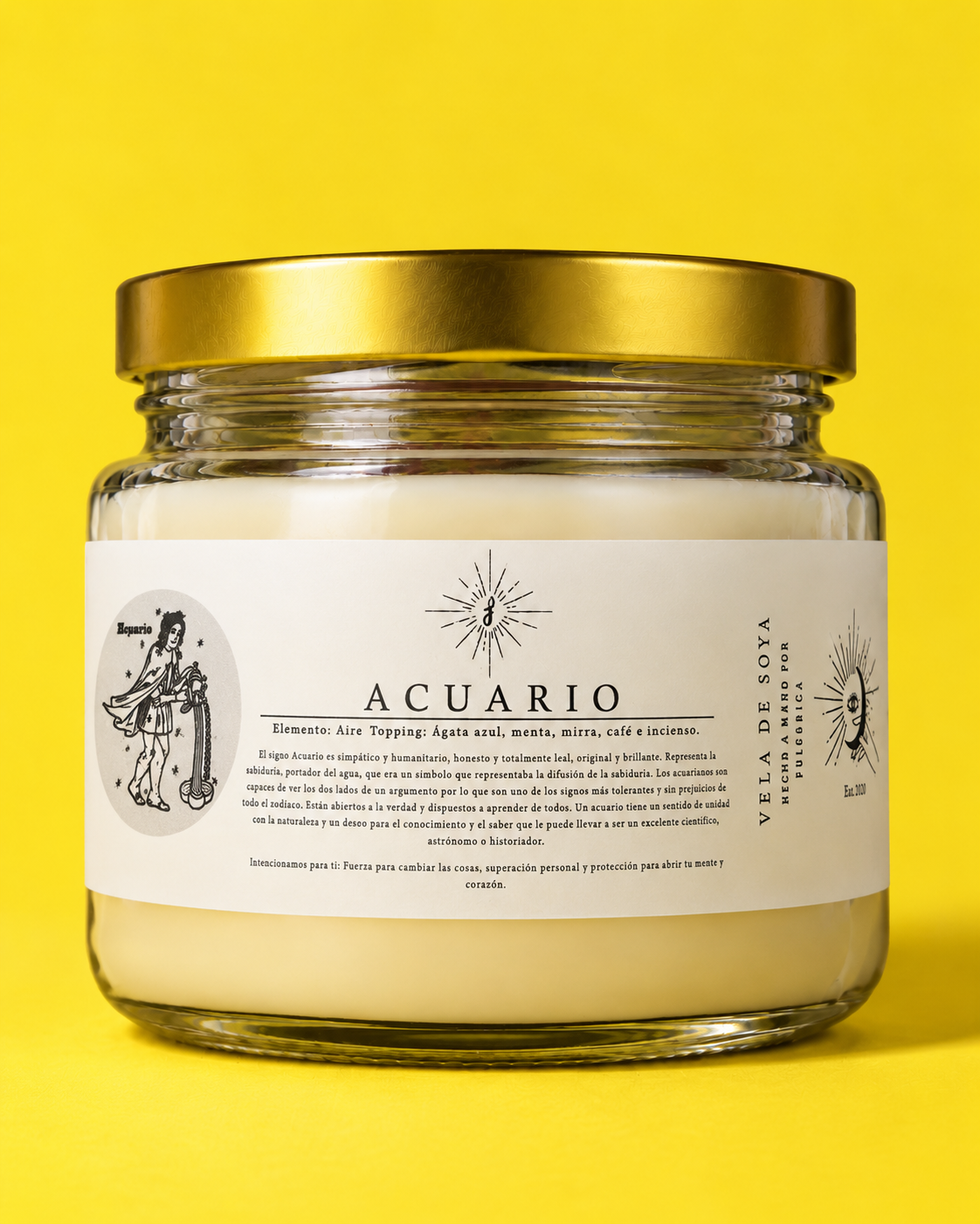 Vela Zodiacal Acuario 240 g