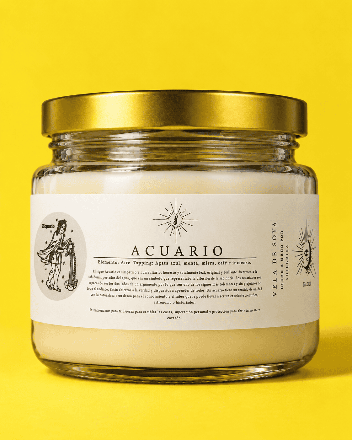 Vela Zodiacal Acuario 240 g