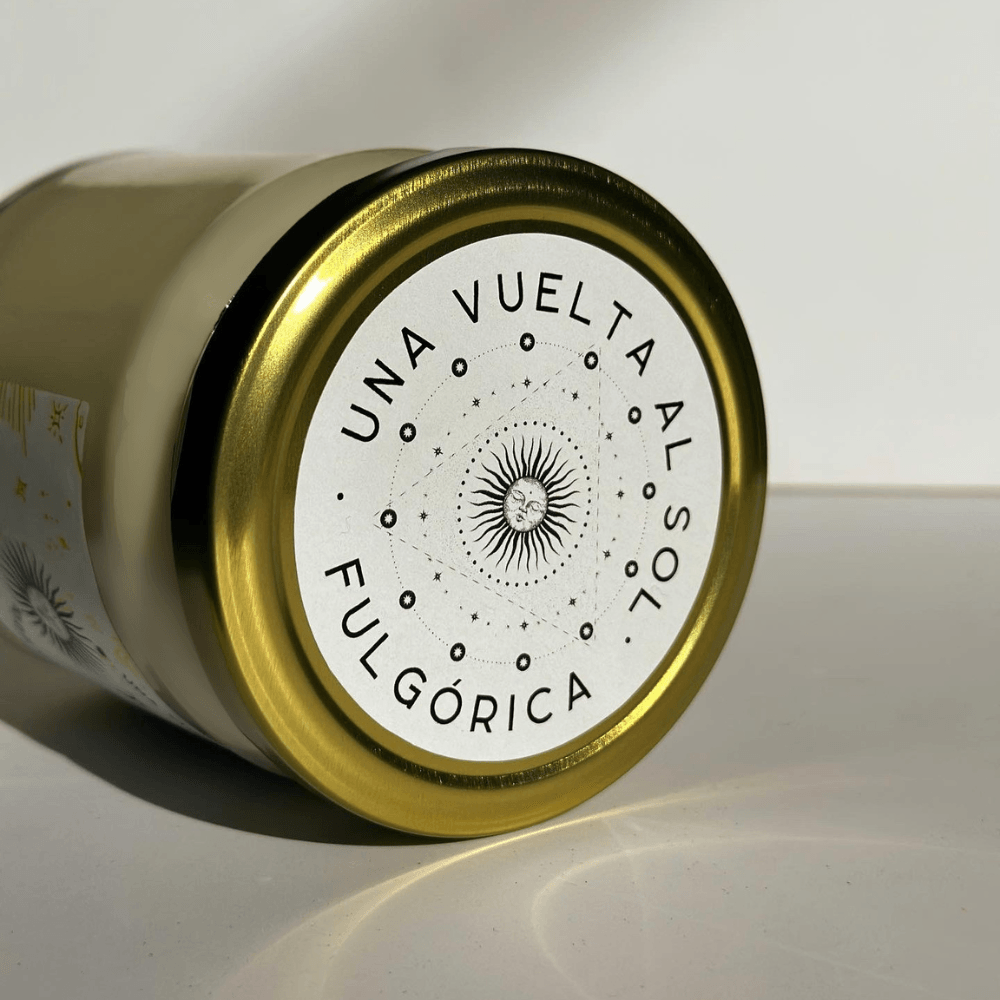 Vela para cumpleaños aromática de cera de soya Una Vuelta al Sol aroma a pastel de galleta 320 g