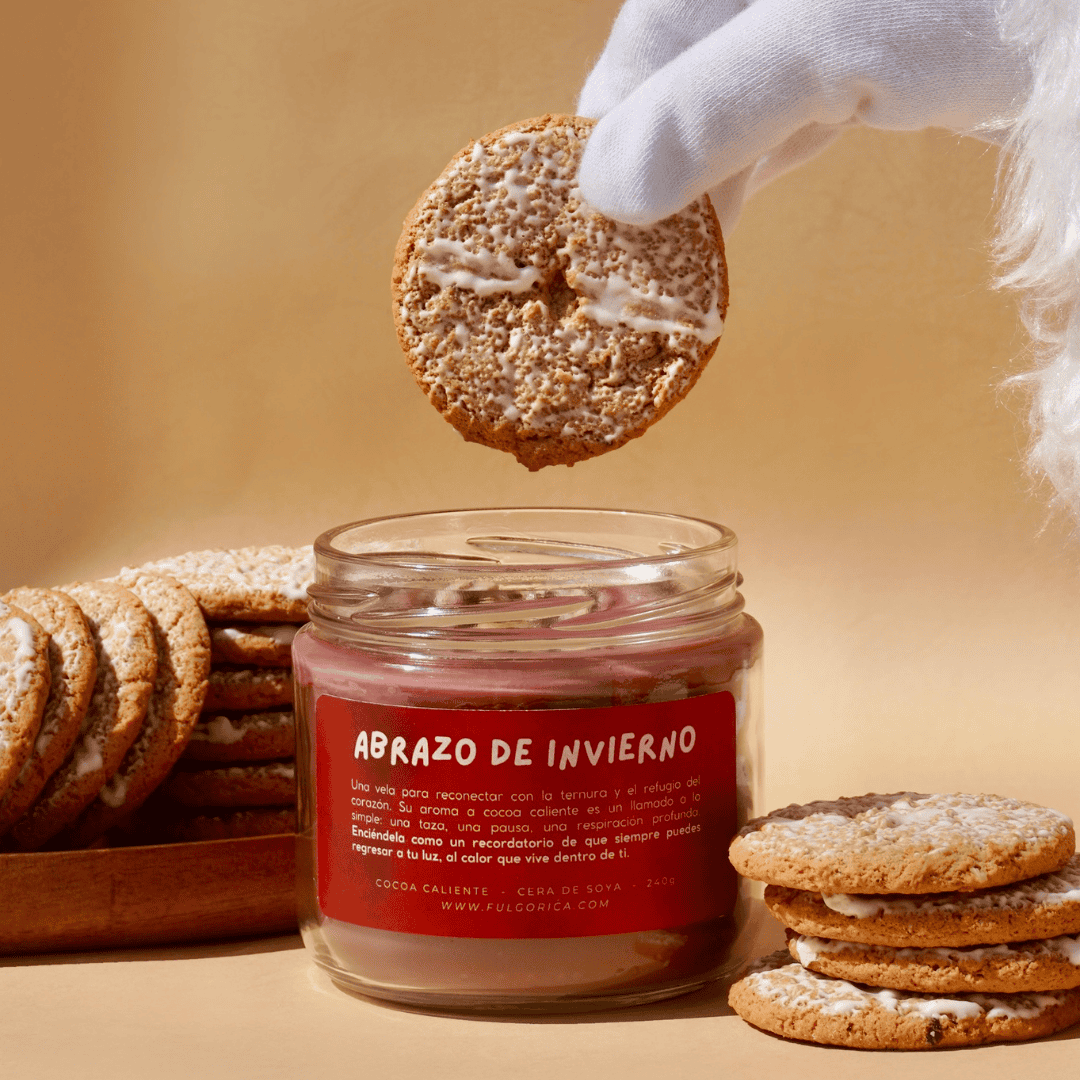 Vela Abrazo de Invierno - aroma a Cocoa Caliente 240 g