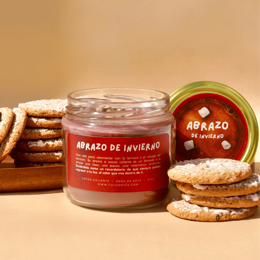 Vela Abrazo de Invierno - aroma a Cocoa Caliente 240 g
