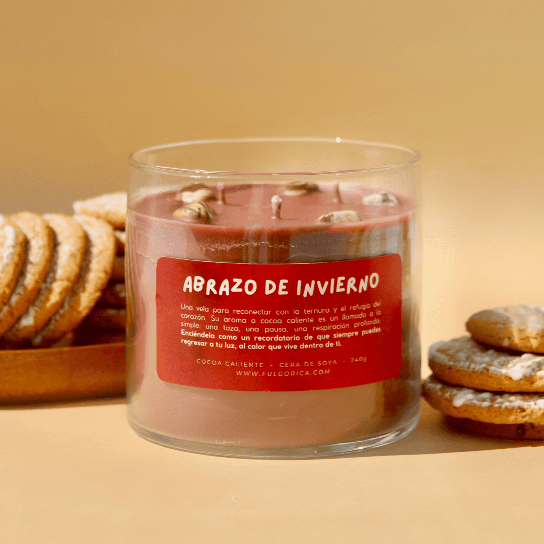 Vela HOME Abrazo de Invierno - aroma a Cocoa Caliente 411 g