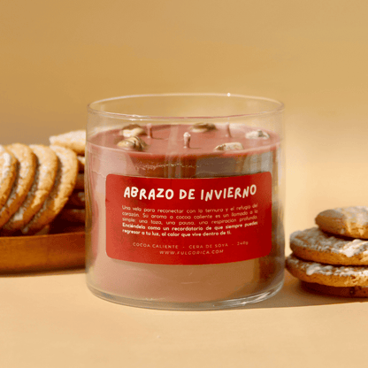 Vela HOME Abrazo de Invierno - aroma a Cocoa Caliente 411 g