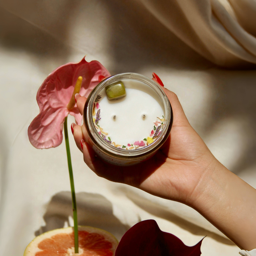 Vela aromática regalo del Día de las Madres - Flores para ti 240 g