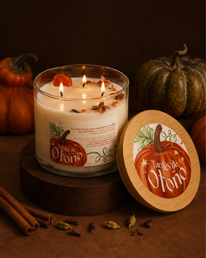 Vela HOME aromática de soya “Tardes de Otoño” – Pumpkin Spice 411 g (Copia)