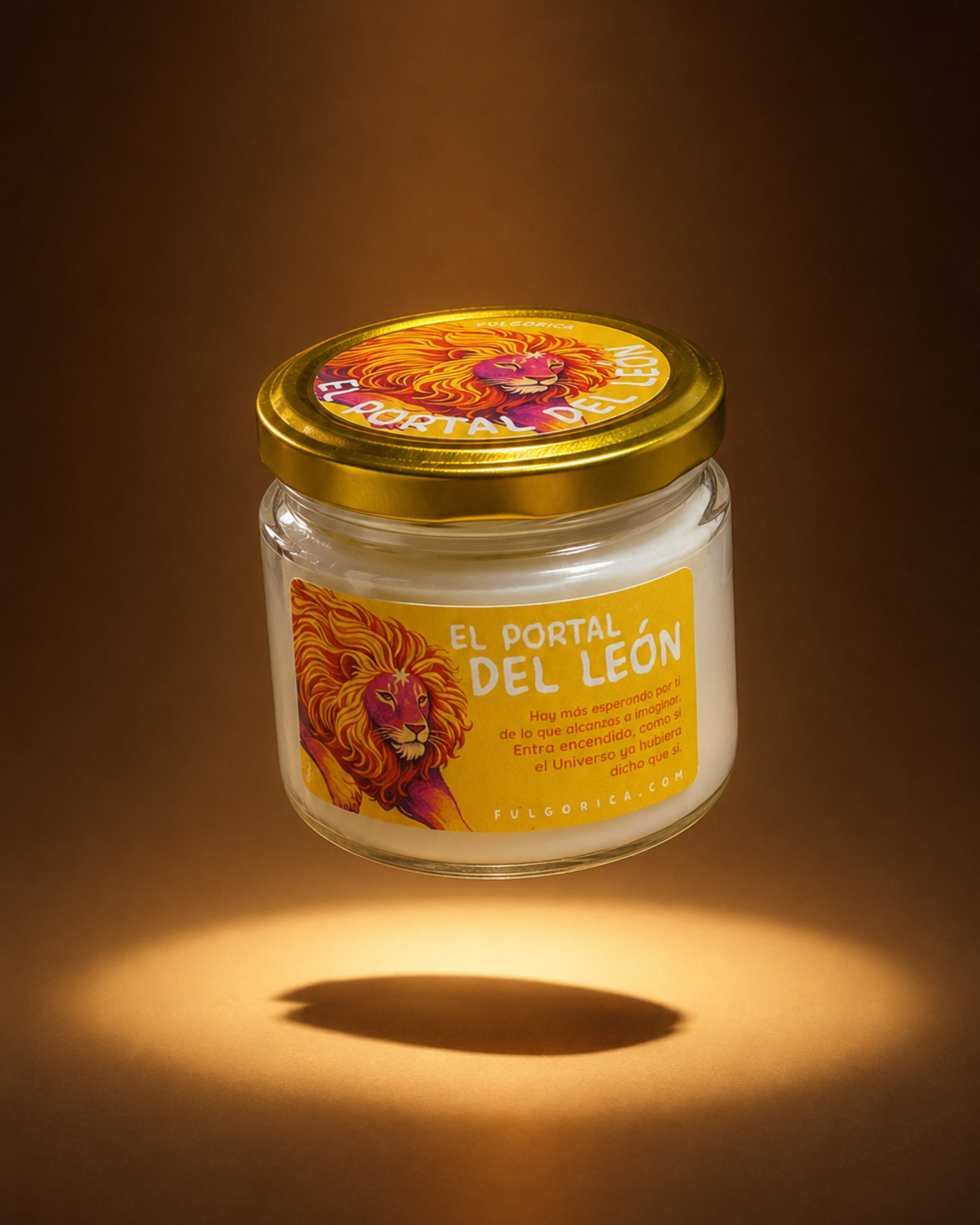 Vela Portal del León – Cuero y Cardamomo, 240 g