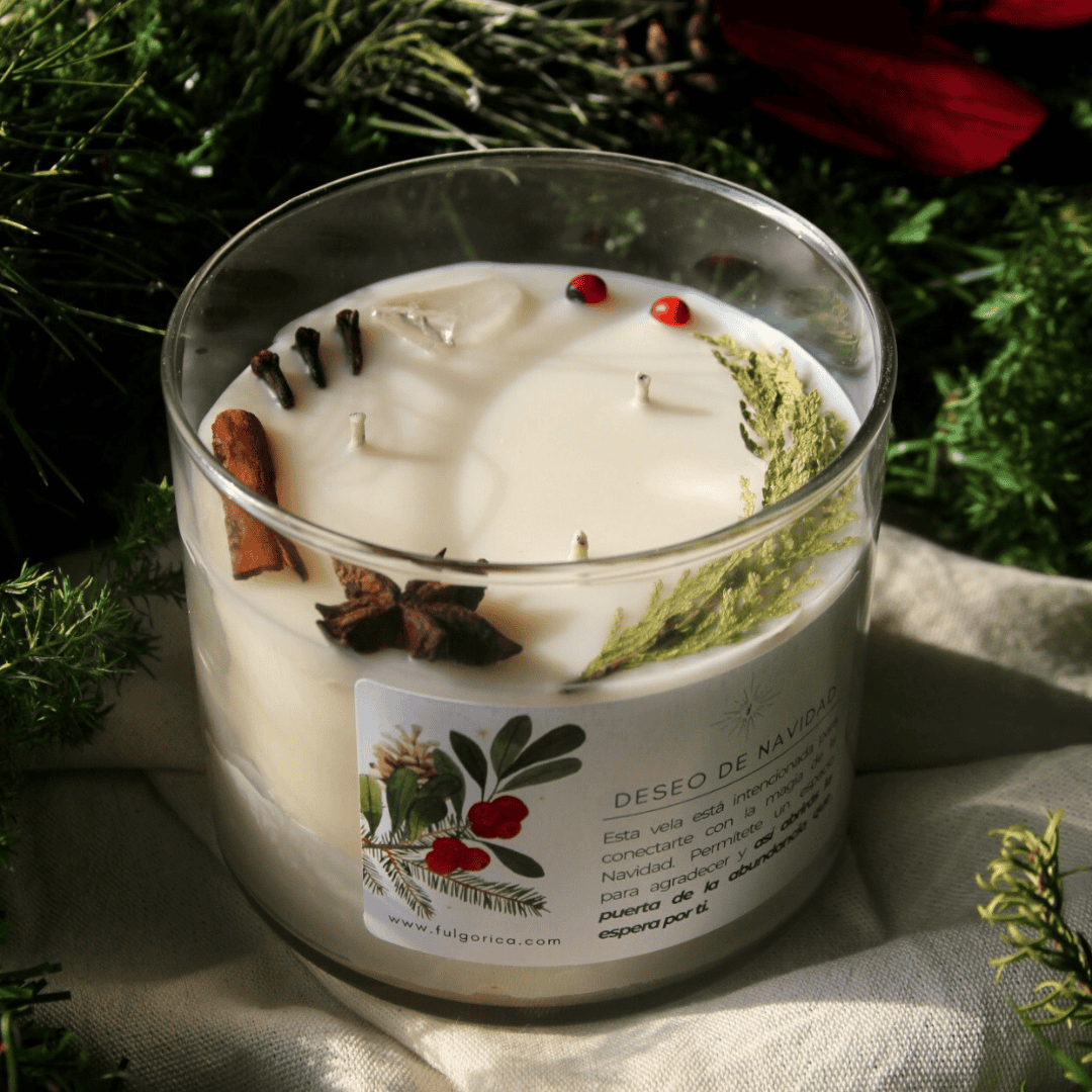 Vela aromática HOME Deseo de Navidad aroma a galleta de jengibre 411 g