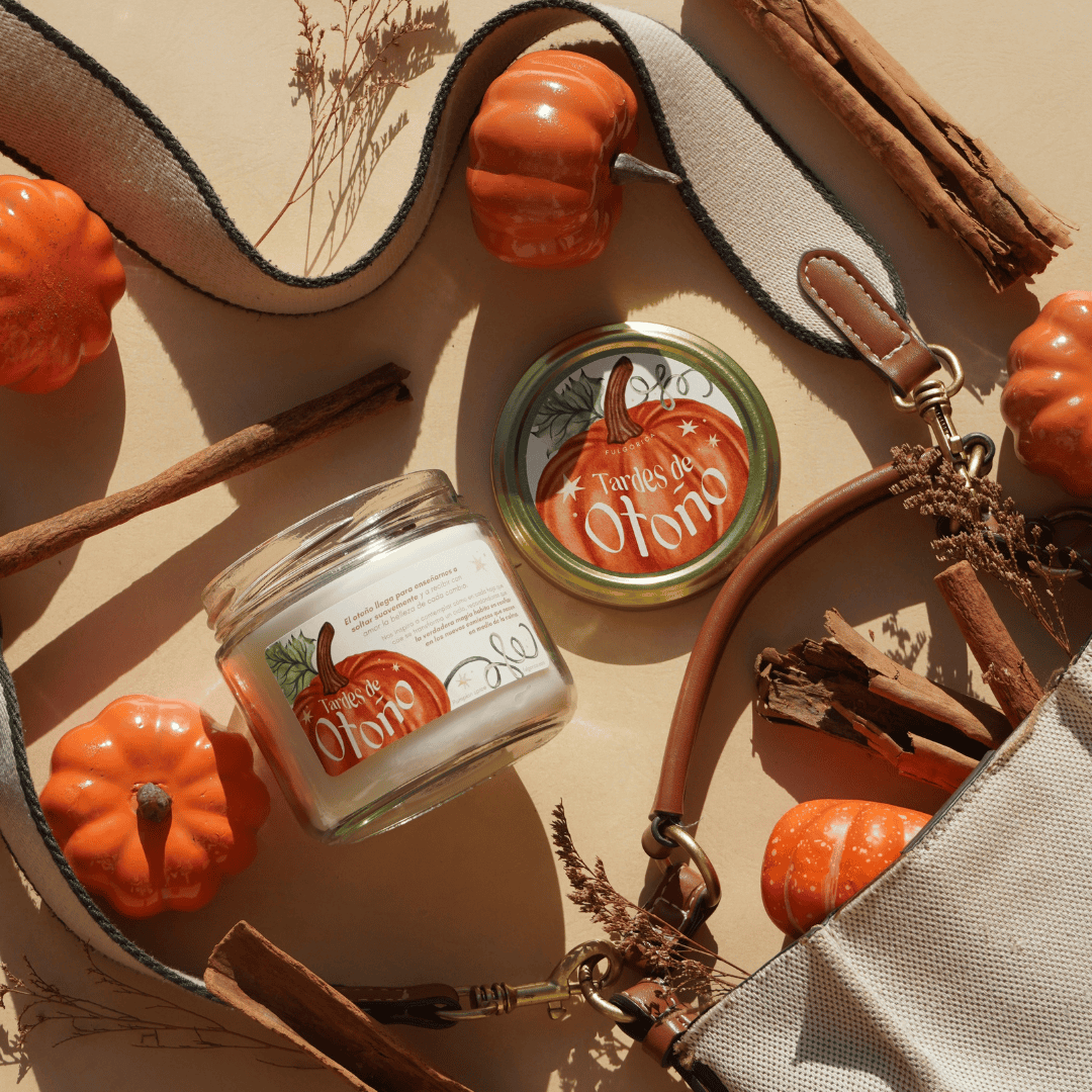 Vela aromática de soya “Tardes de Otoño” – Pumpkin Spice 240 g