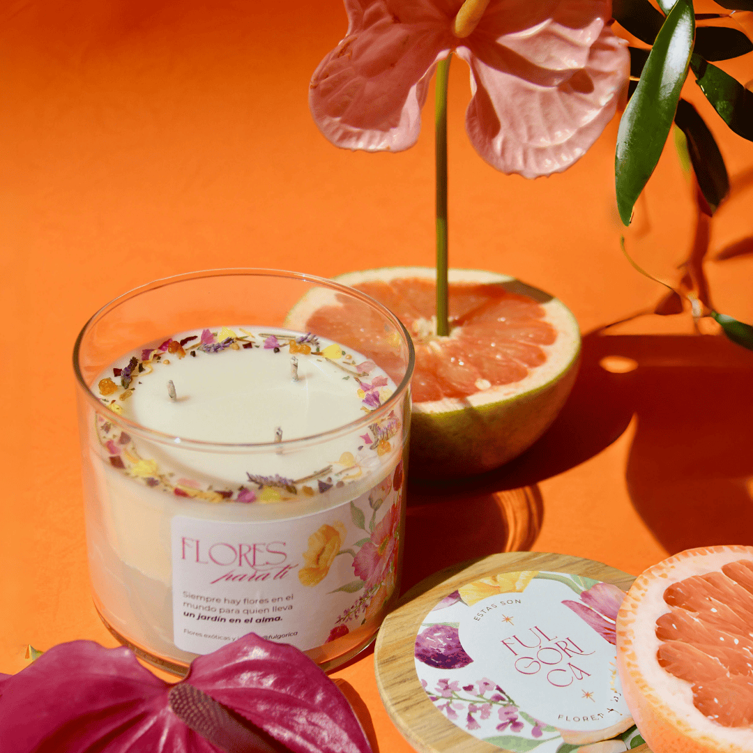 Vela aromática HOME regalo del Día de las Madres - Flores para ti 411g