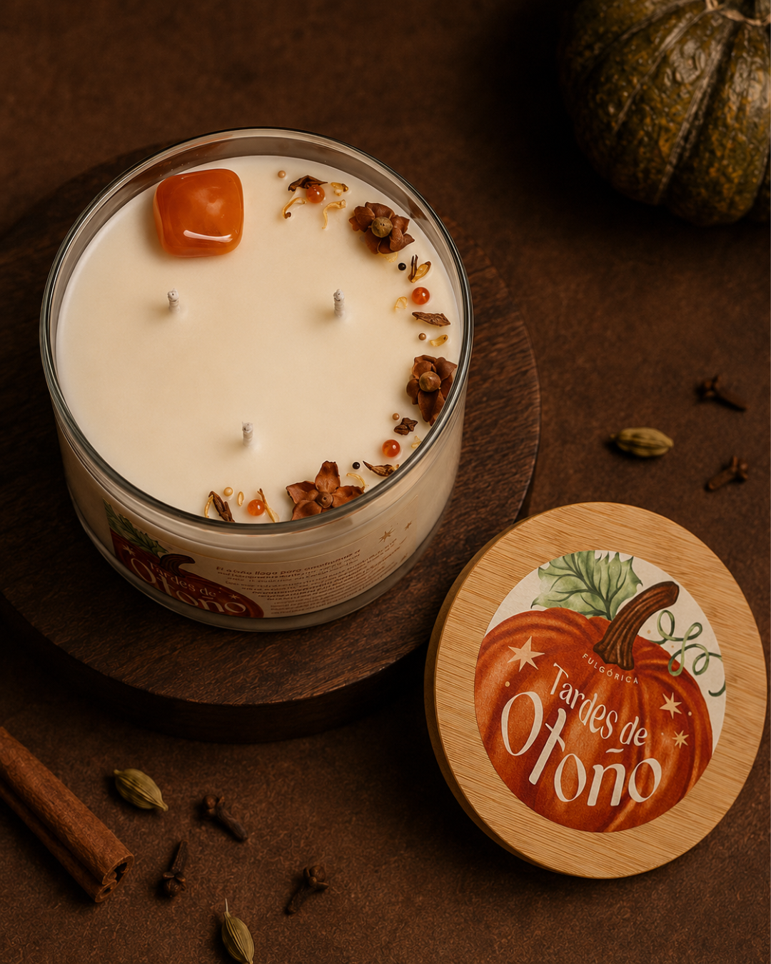 Vela HOME aromática de soya “Tardes de Otoño” – Pumpkin Spice 411 g (Copia)