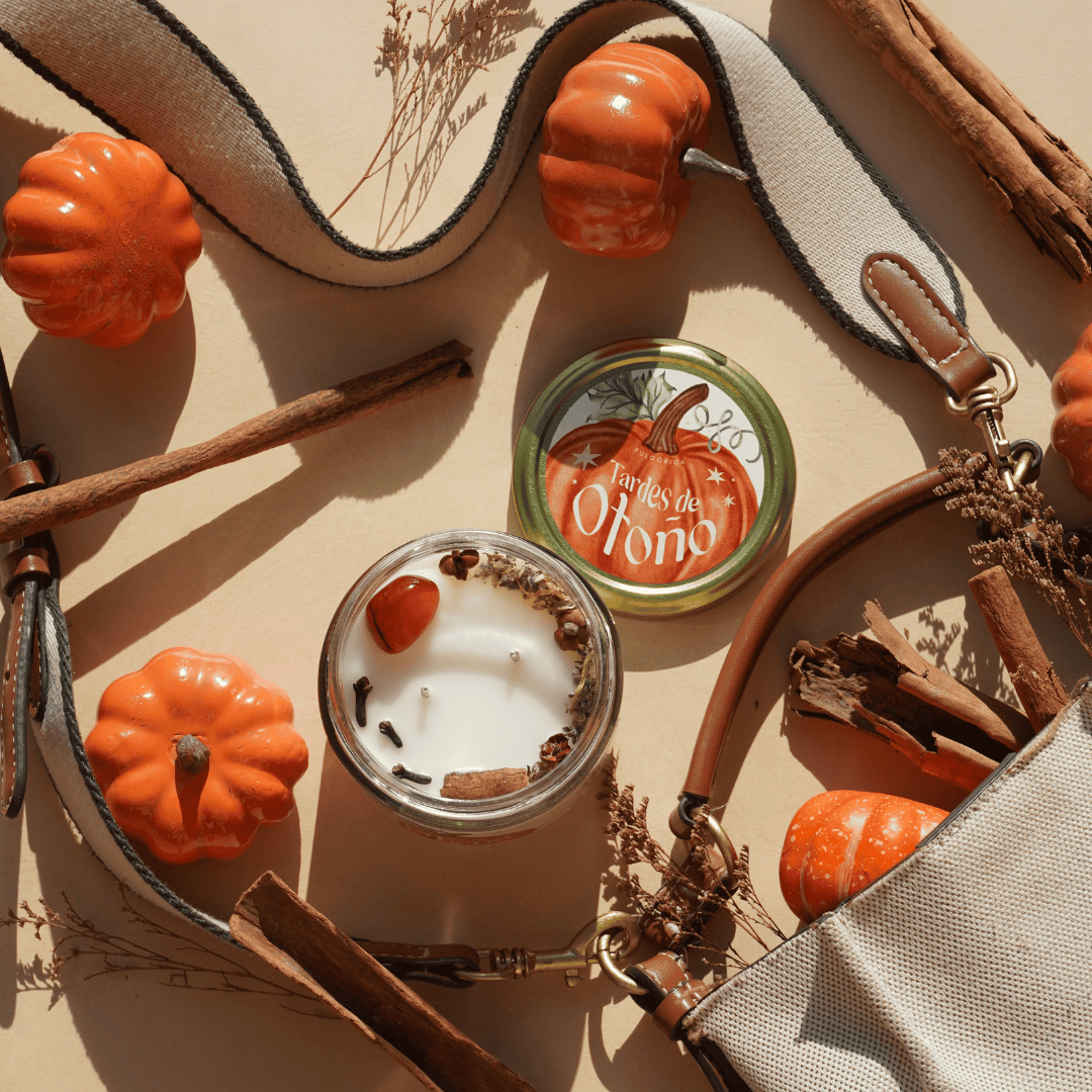Vela aromática de soya “Tardes de Otoño” – Pumpkin Spice 240 g