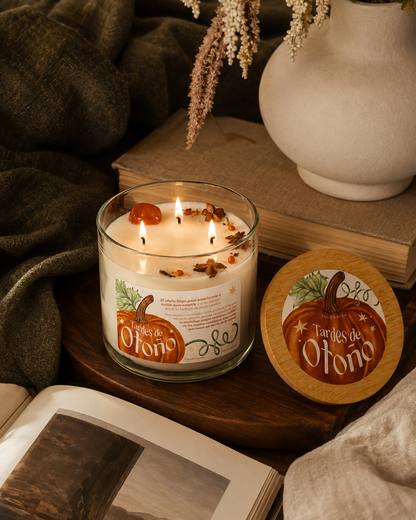 Vela HOME aromática de soya “Tardes de Otoño” – Pumpkin Spice 411 g (Copia)