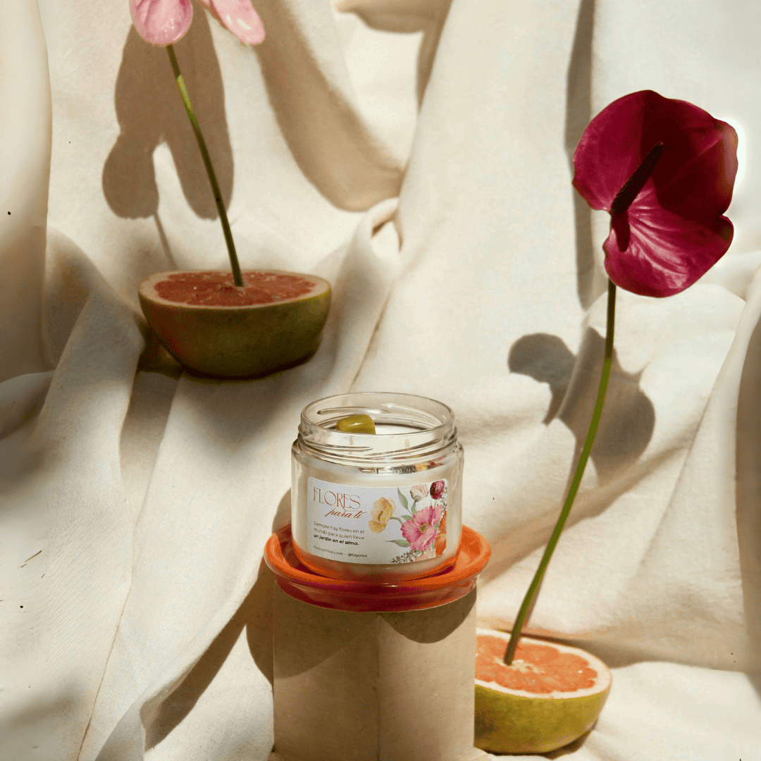 Vela aromática regalo del Día de las Madres - Flores para ti 240 g