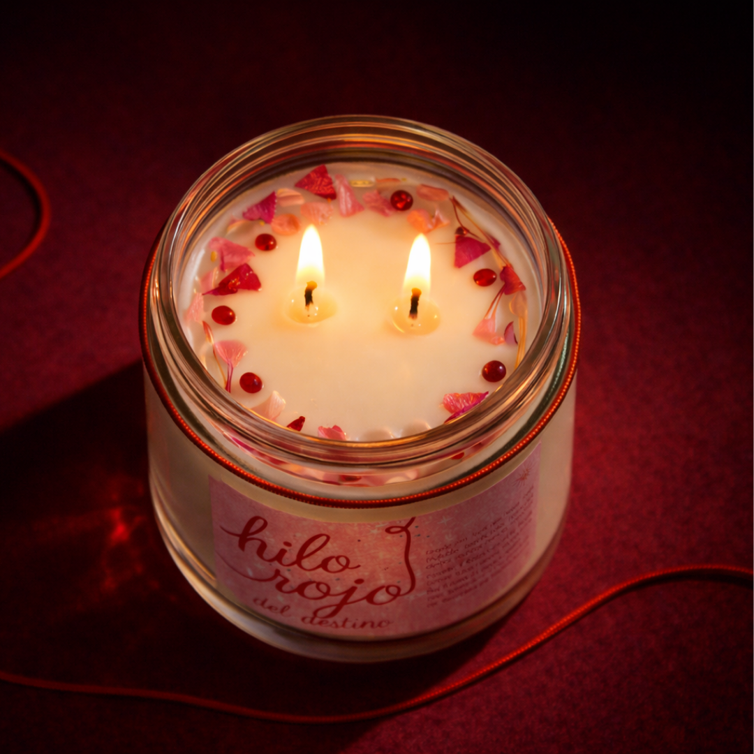 Vela Ritual: Hilo Rojo del Destino | Amor y las Almas Destinadas – 240 g