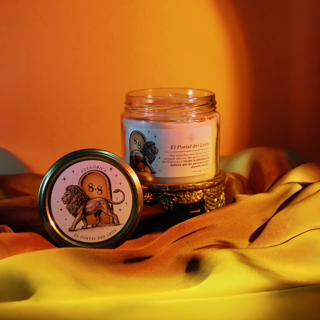 Kit Ritual Portal del León 8/8 – Vela, Copal y Palo Santo