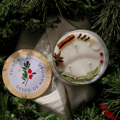 Vela aromática HOME Deseo de Navidad aroma a galleta de jengibre 411 g