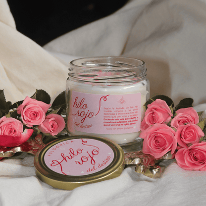 Vela de San Valentín: Hilo Rojo del Destino | Amor, Almas Gemelas y Manifestación – 240 g