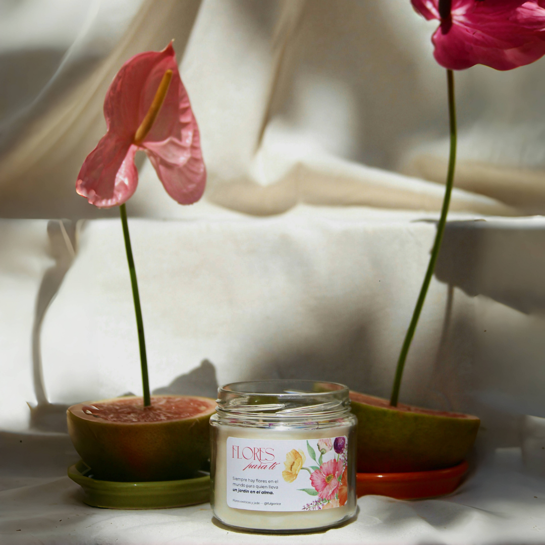 Vela aromática regalo del Día de las Madres - Flores para ti 240 g