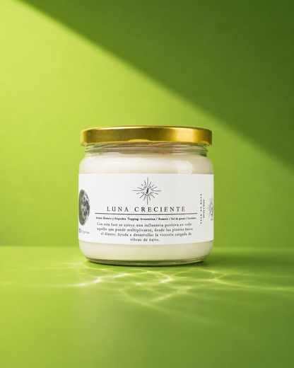 Vela de soya Luna Creciente aroma a romero y orquídea 240 g