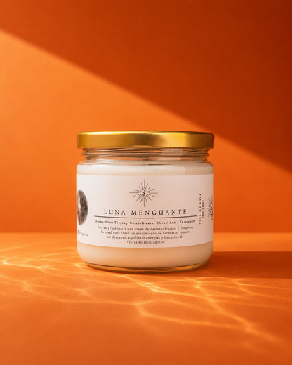 Vela de soya Luna Menguante aroma a mirra y sándalo 240 g