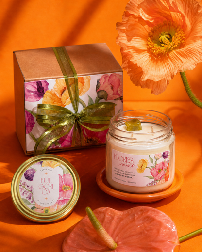Vela Flores para ti - aroma a flores exóticas 240 g