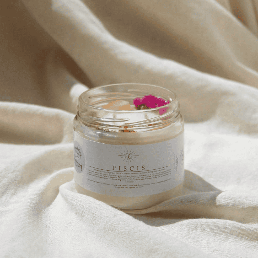 Vela aromática de soya Piscis 240 g