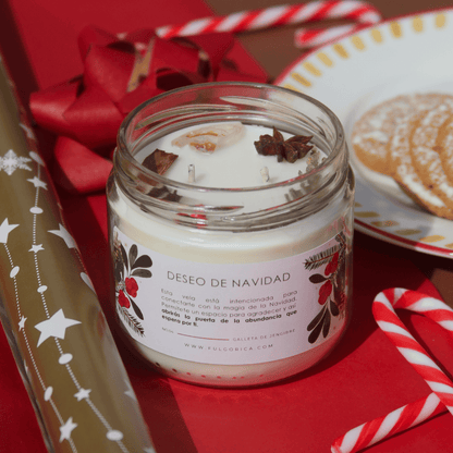 Vela Deseo de Navidad - aroma a galleta de jengibre 240 g