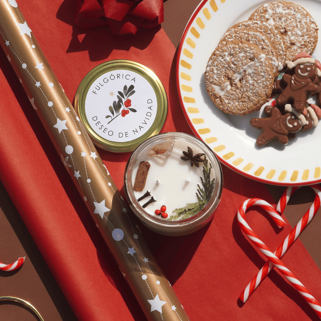 Vela Deseo de Navidad - aroma a galleta de jengibre 240 g