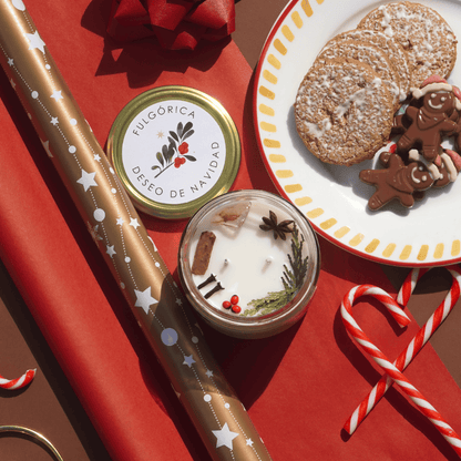 Vela Deseo de Navidad - aroma a galleta de jengibre 240 g