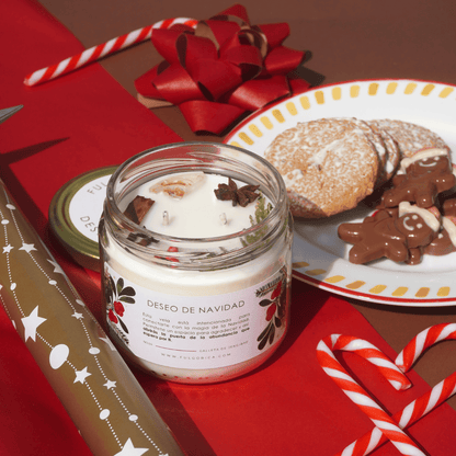 Vela Deseo de Navidad - aroma a galleta de jengibre 240 g