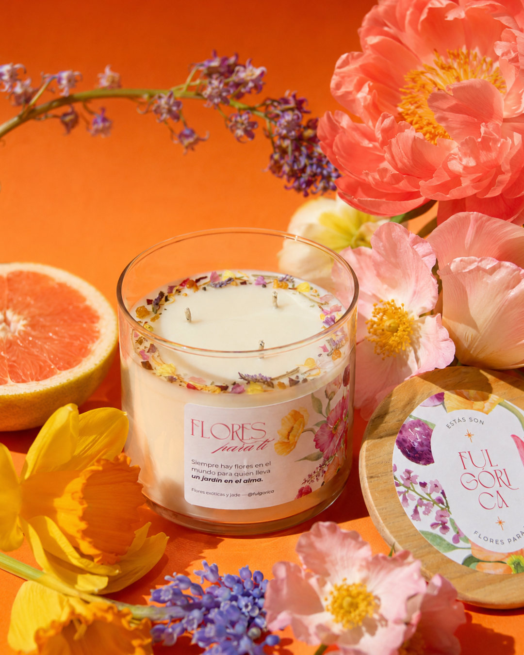 Vela aromática HOME regalo del Día de las Madres - Flores para ti 411g