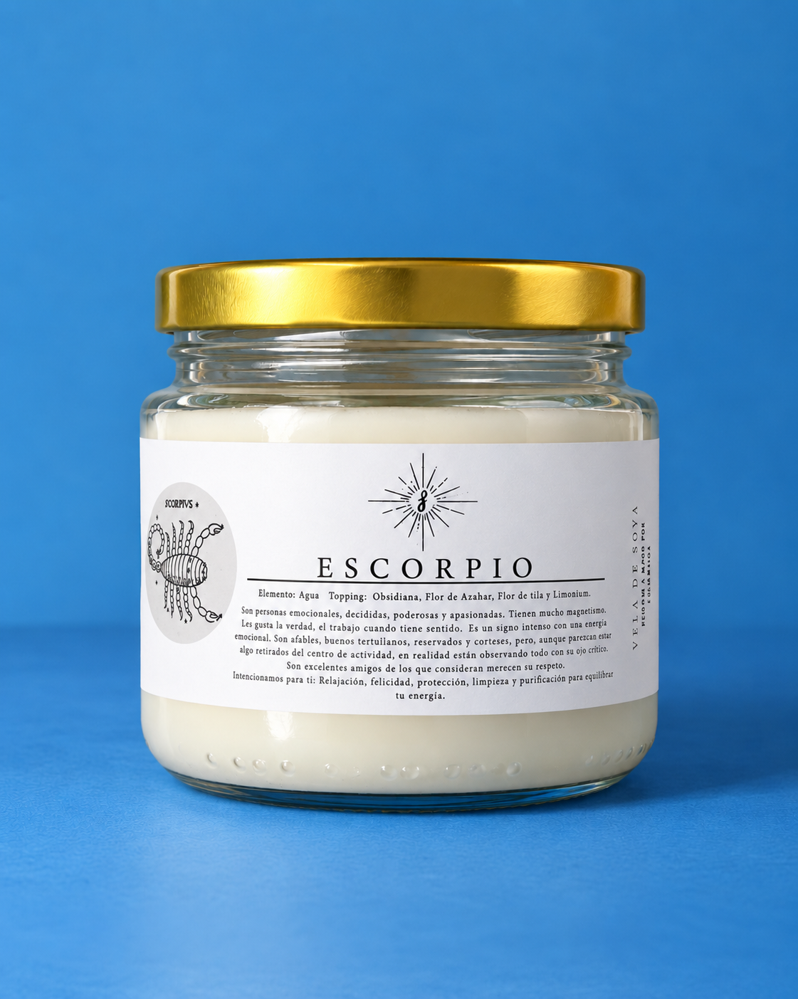 Vela Zodiacal Escorpio de Soya 240 g