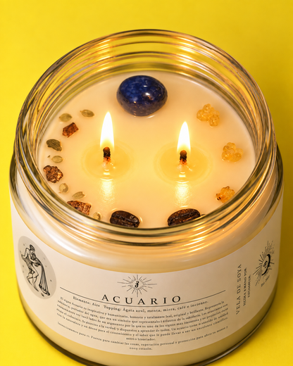 Vela Zodiacal Acuario 240 g