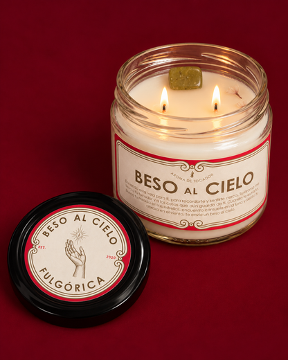Vela Beso al Cielo — Aroma de Tocador 240g